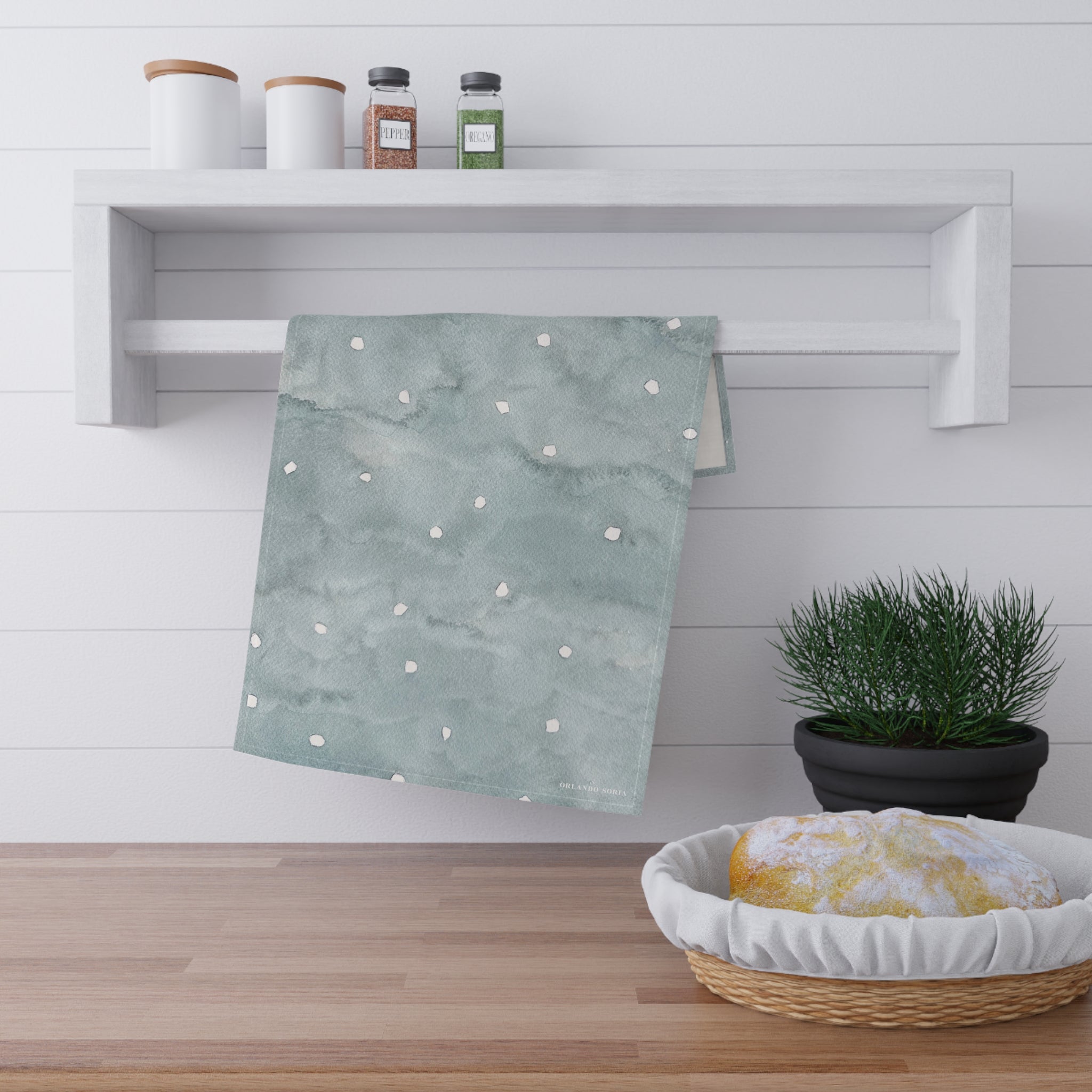 Snow Tea Towel