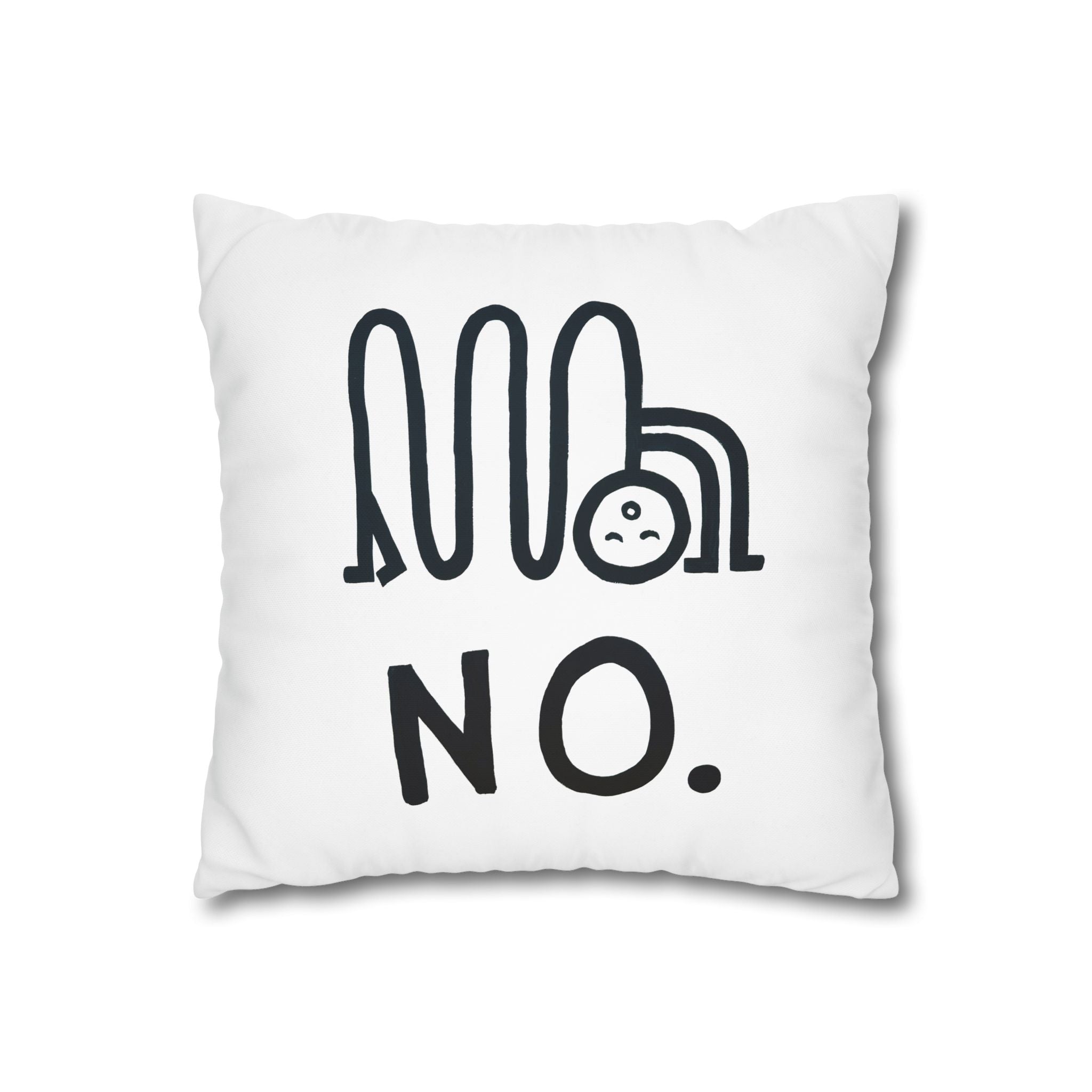 Yes + No Pillow Case