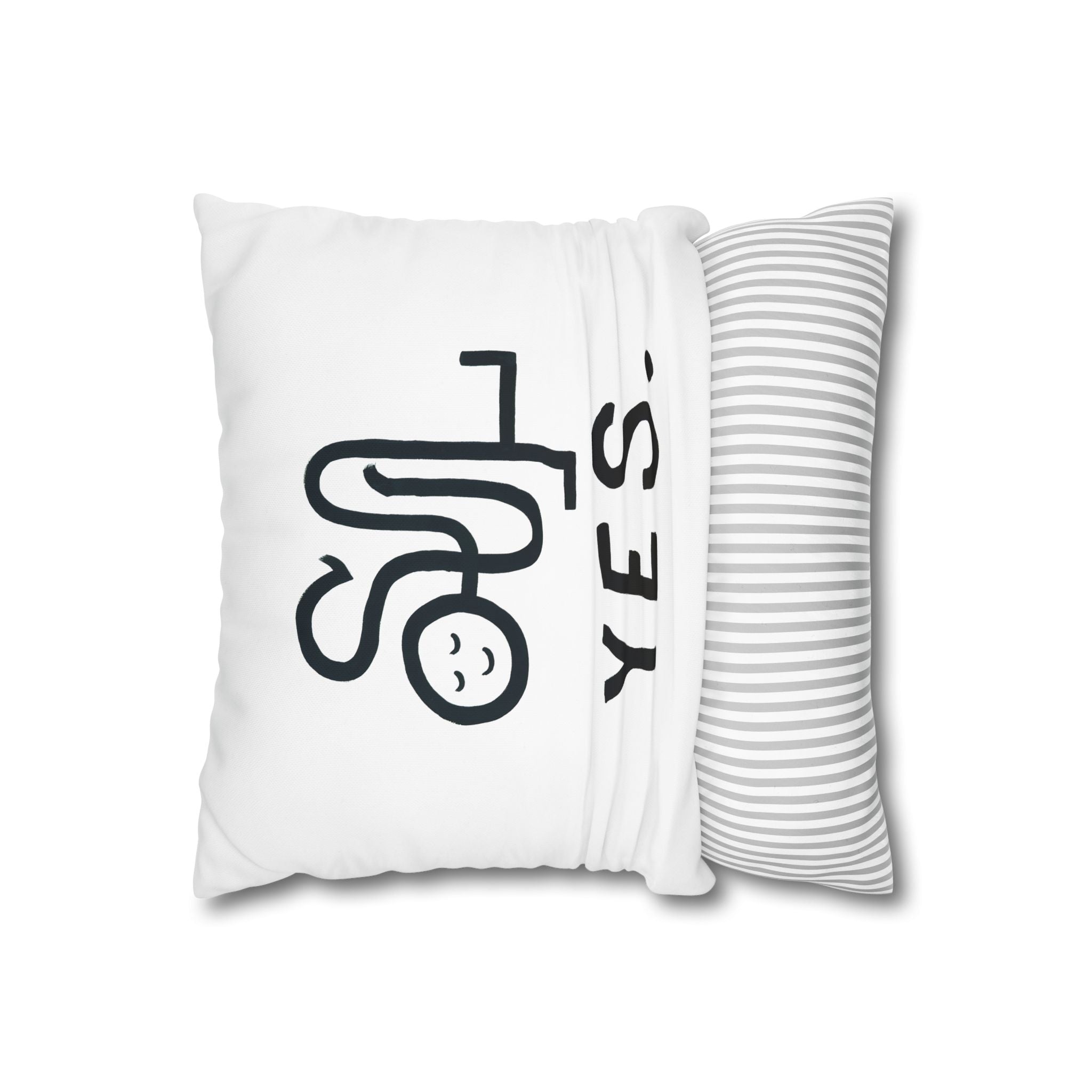 Yes + No Pillow Case