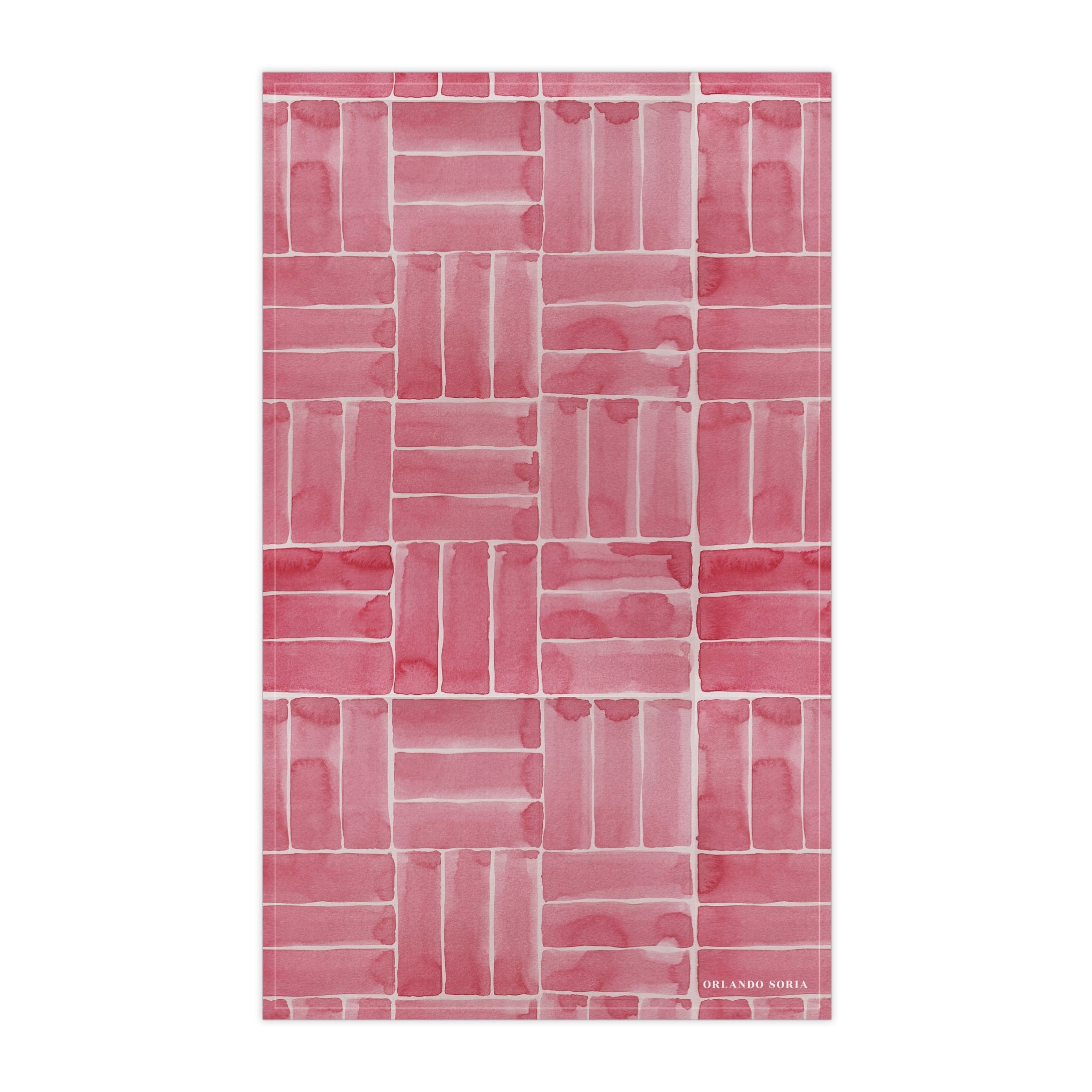 Weave Tea Towel, Berry