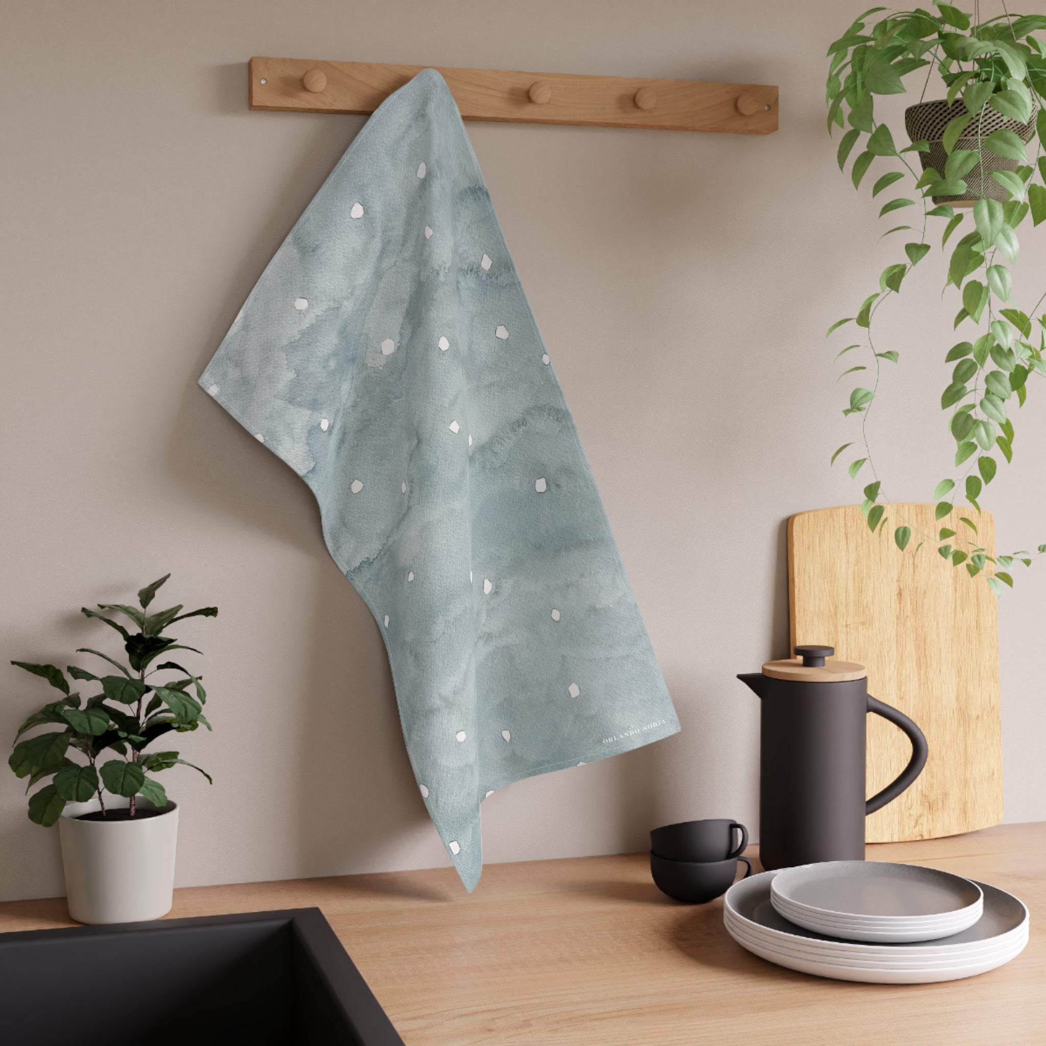 Snow Tea Towel