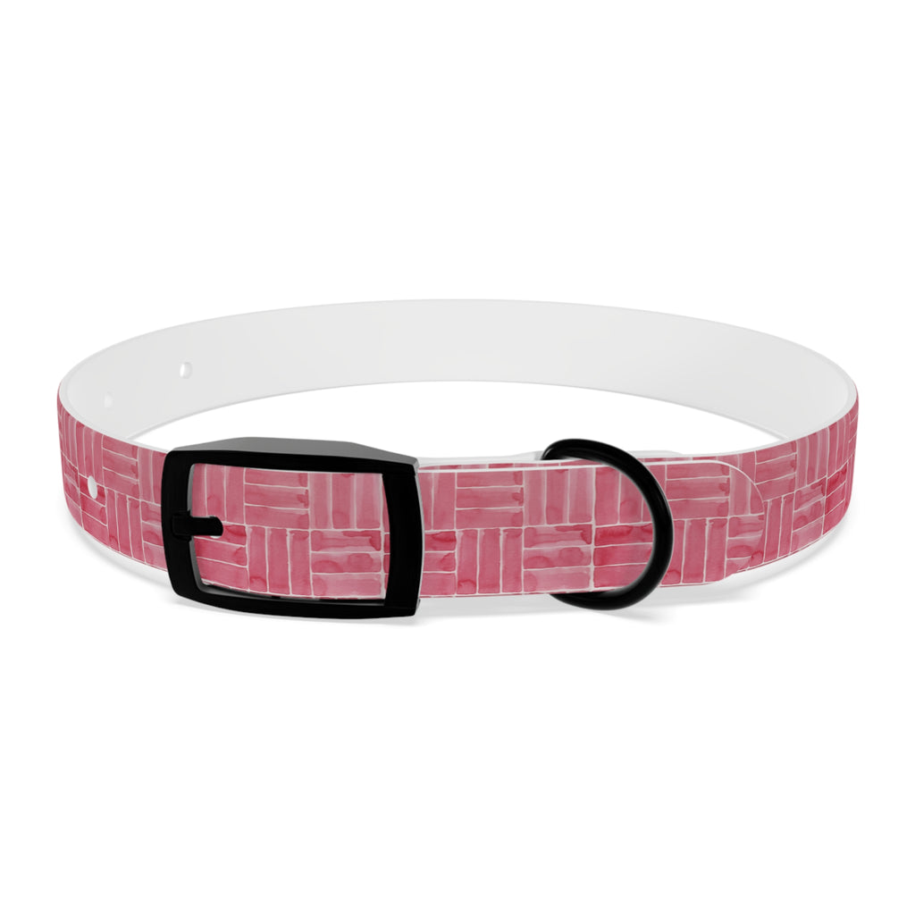 Berry Weave Dog Collar