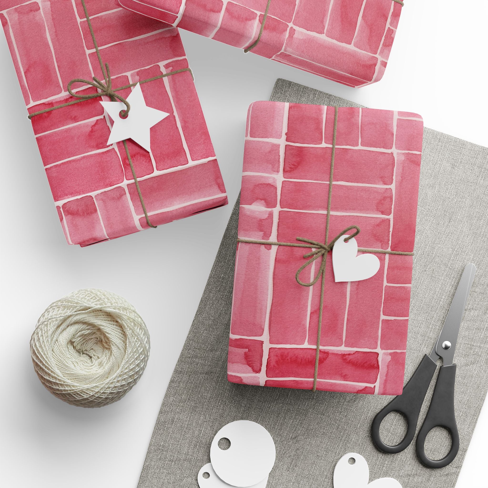 Weave Wrapping Paper, Berry