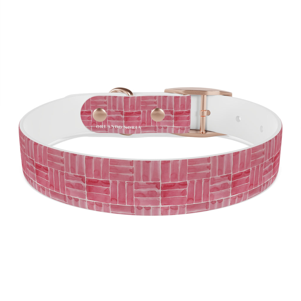 Berry Weave Dog Collar