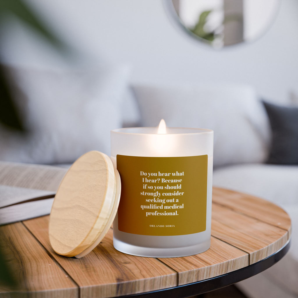Christmas Trauma Candle, Do You Hear What I Hear?