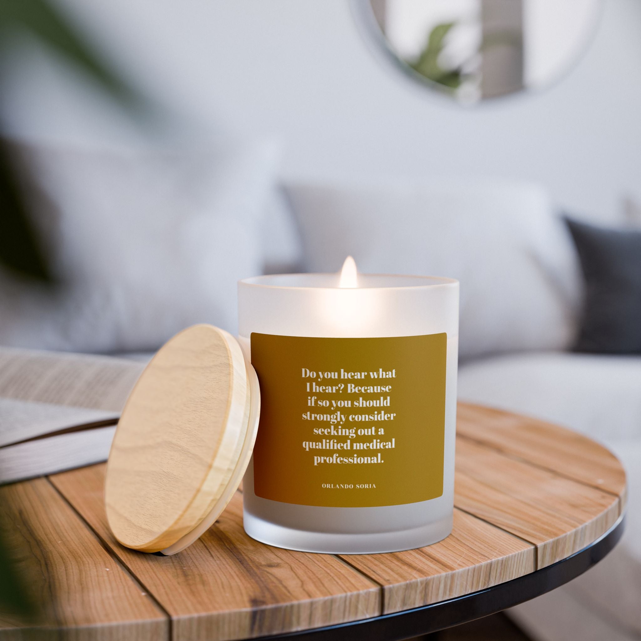 Christmas Trauma Candle, Do You Hear What I Hear?