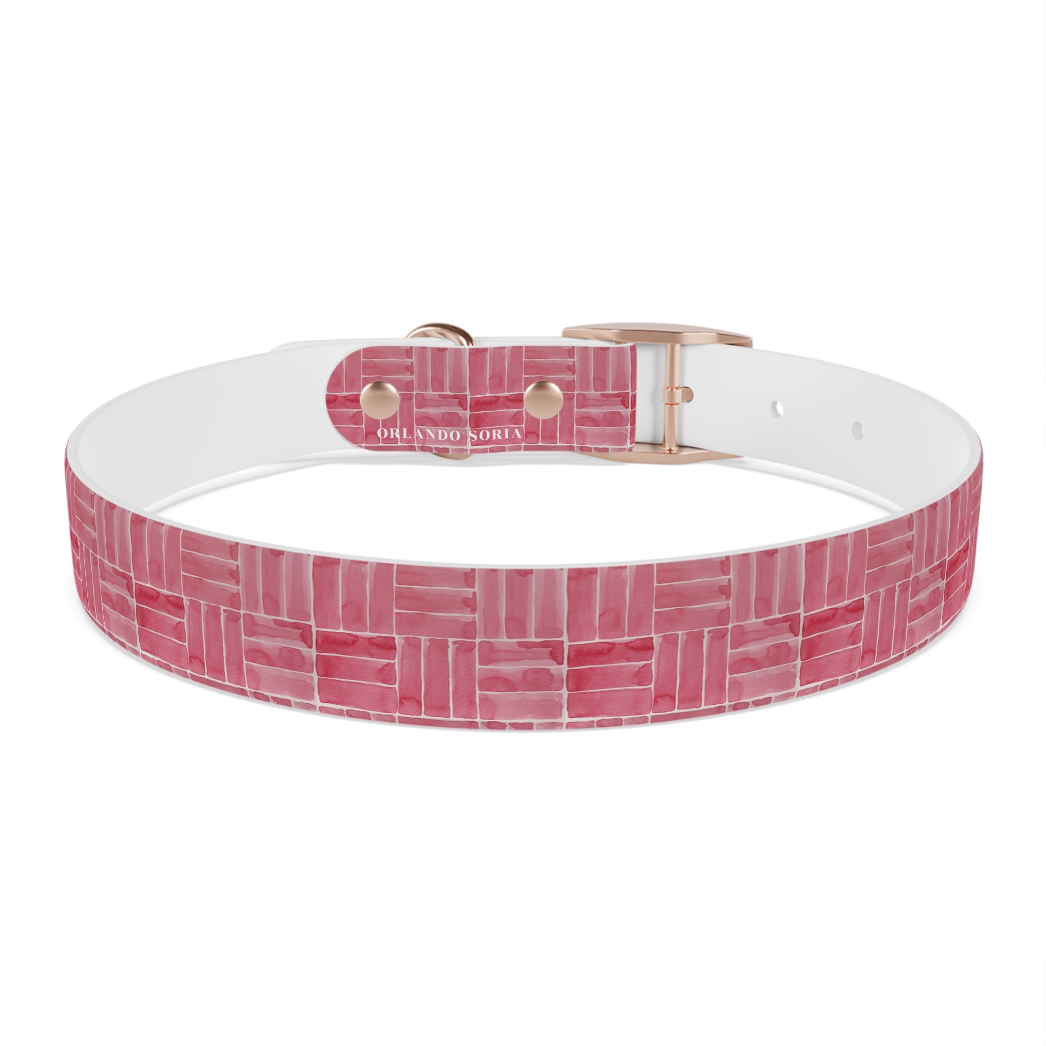 Berry Weave Dog Collar