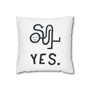 Yes + No Pillow