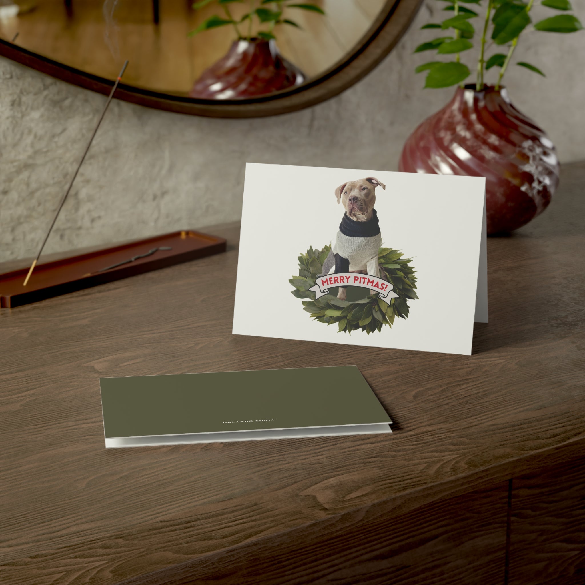 Merry Pitmas Greeting Card