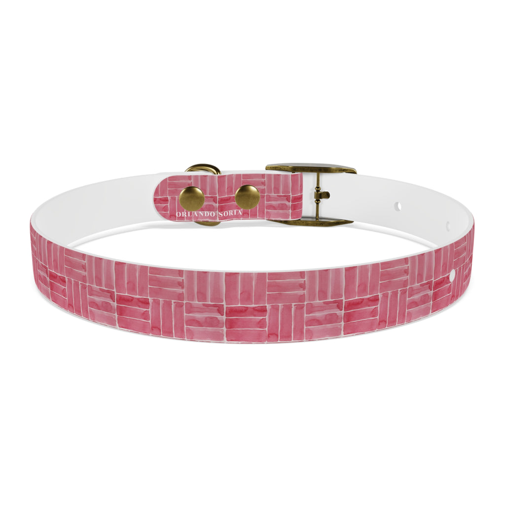 Berry Weave Dog Collar