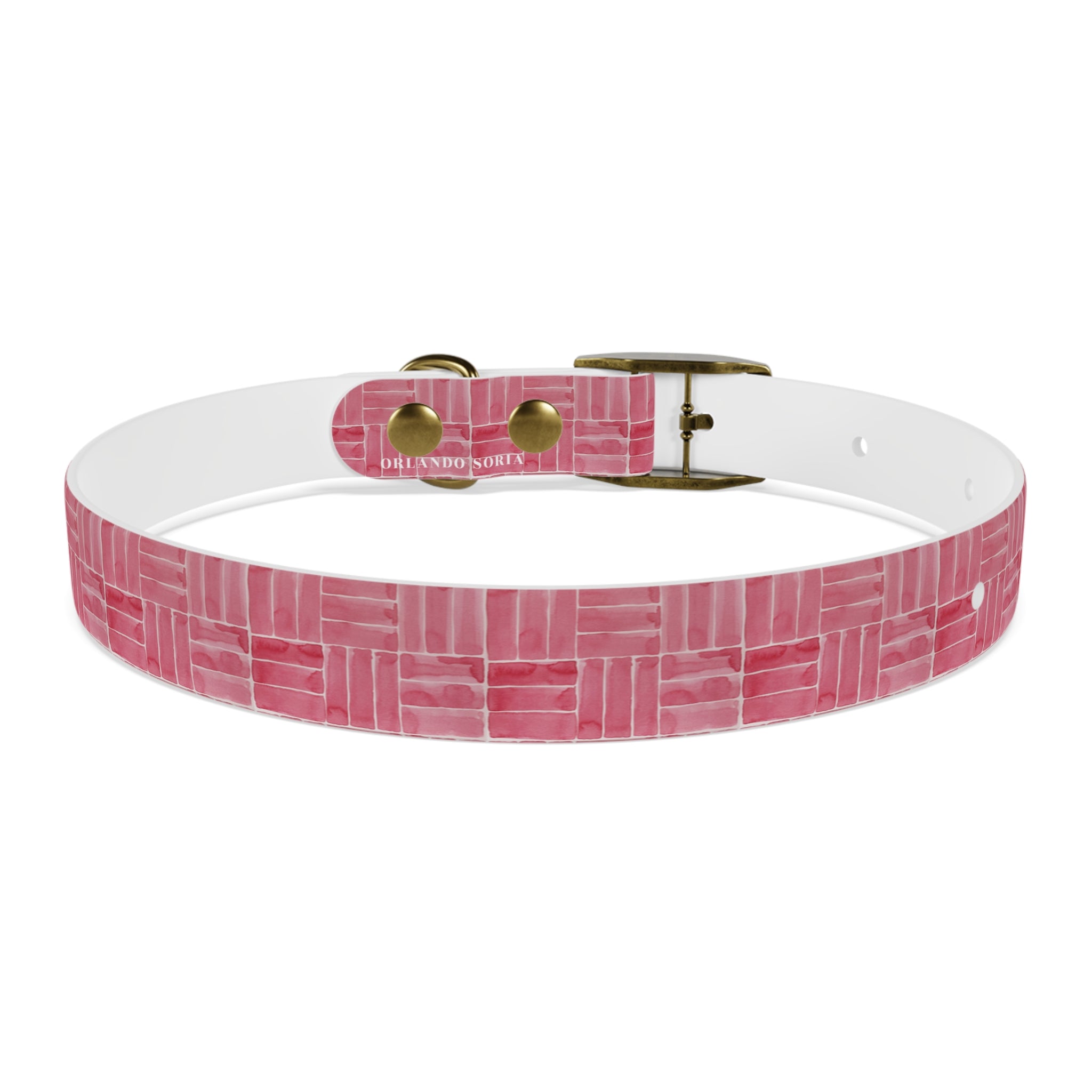 Berry Weave Dog Collar
