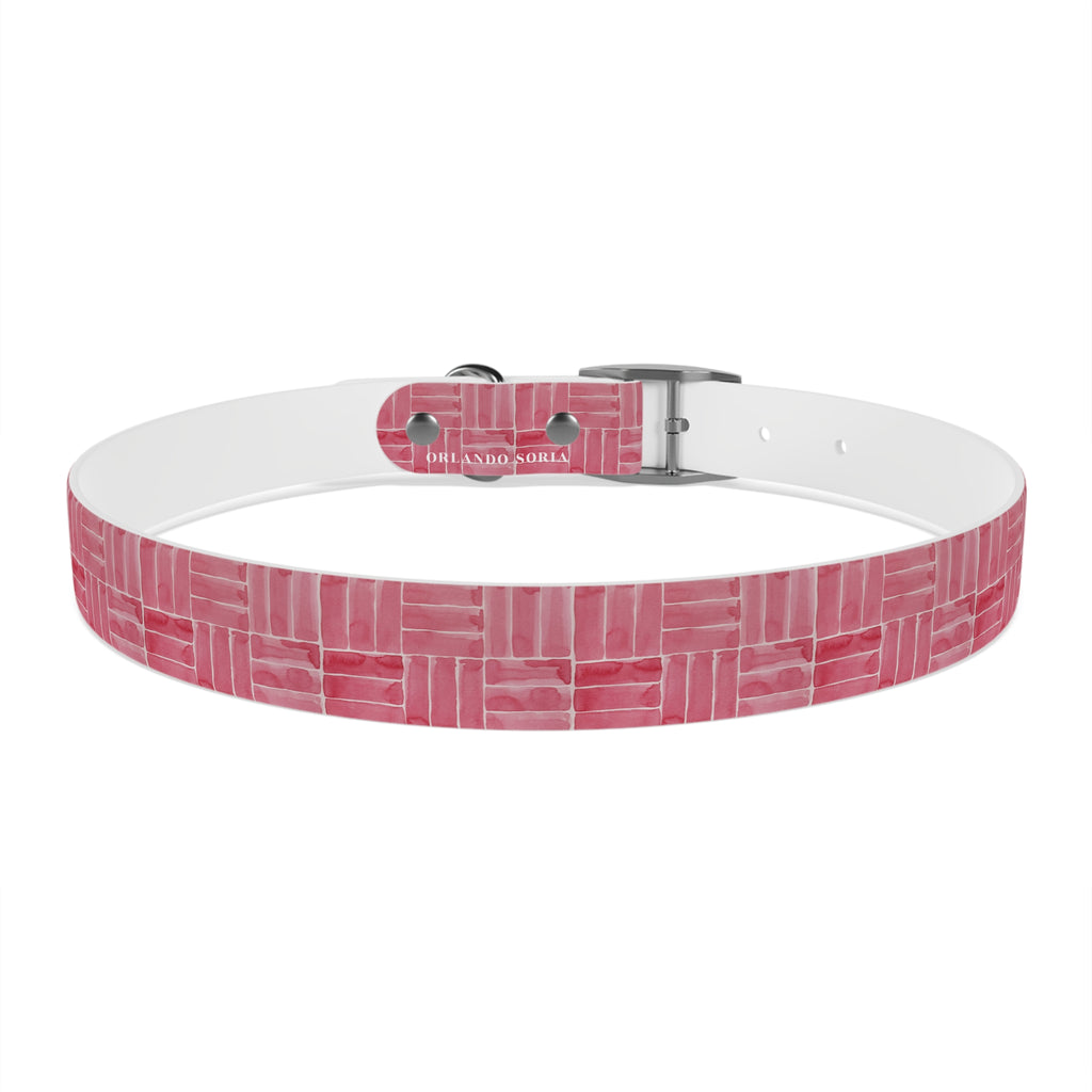 Berry Weave Dog Collar