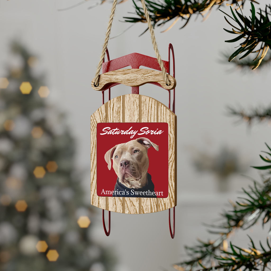 Saturday Soria Sled Ornament