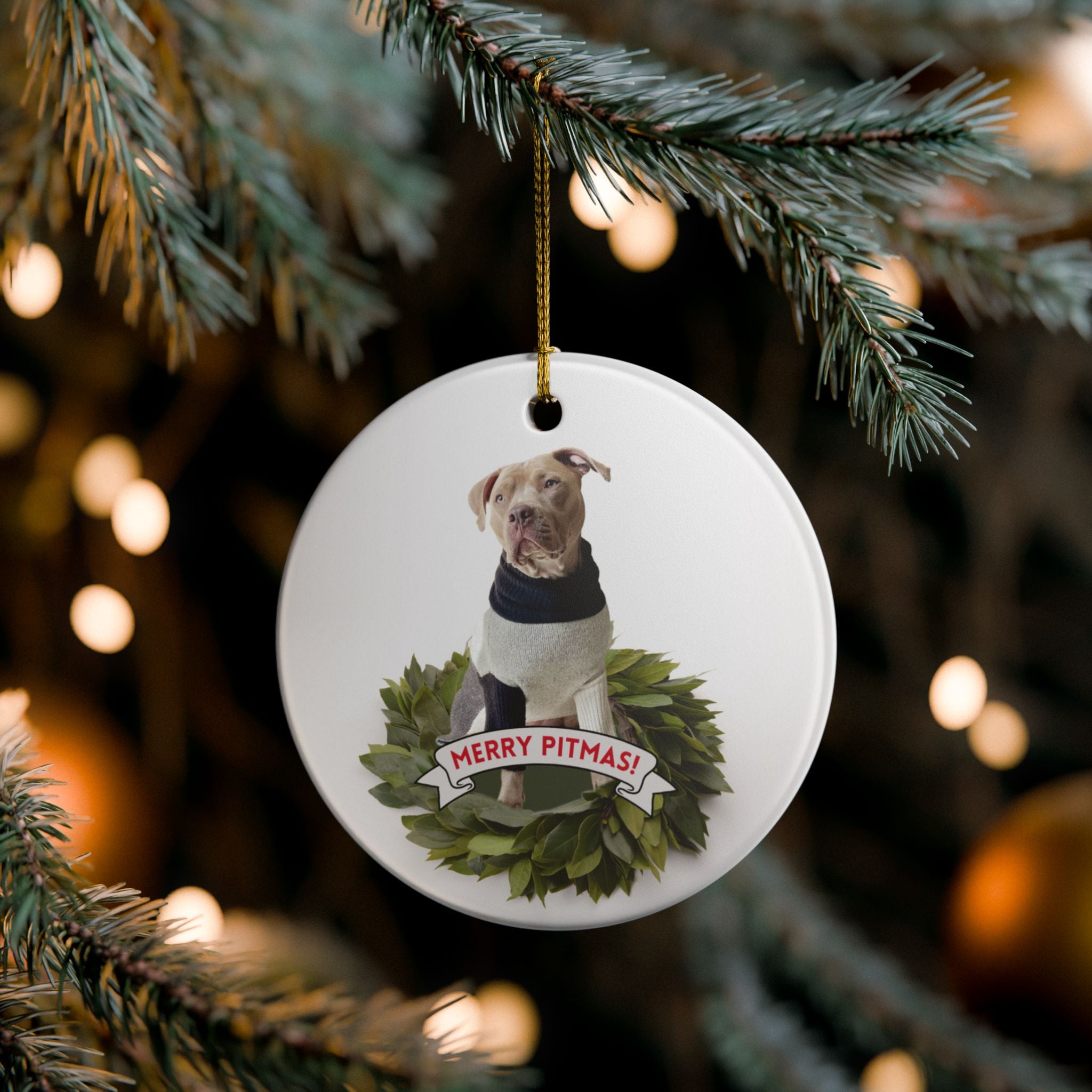 Merry Pitmas Ornament