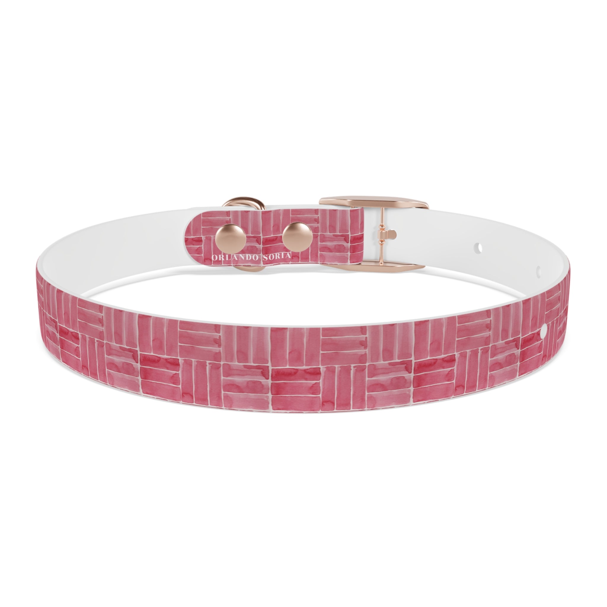 Berry Weave Dog Collar