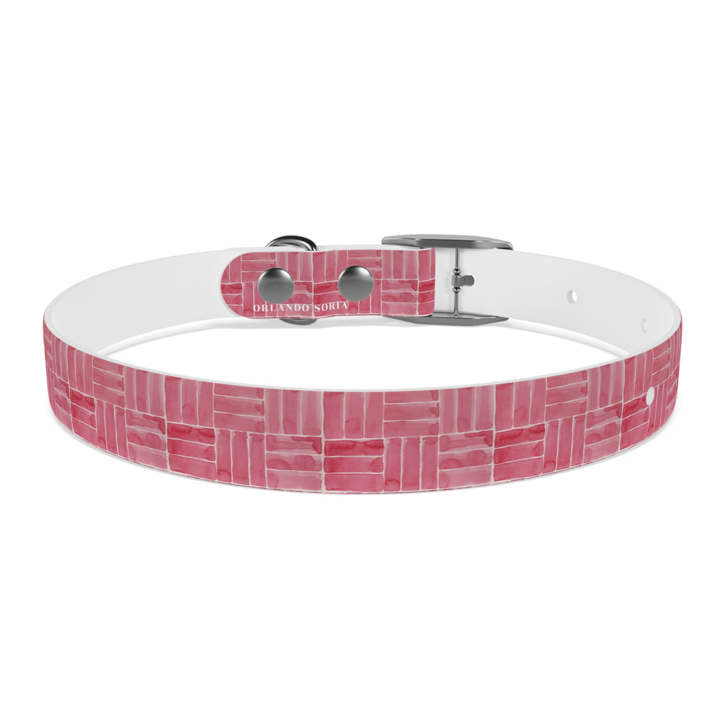 Berry Weave Dog Collar