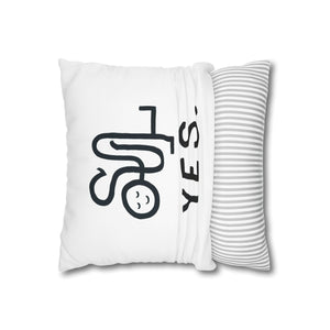 Yes + No Pillow