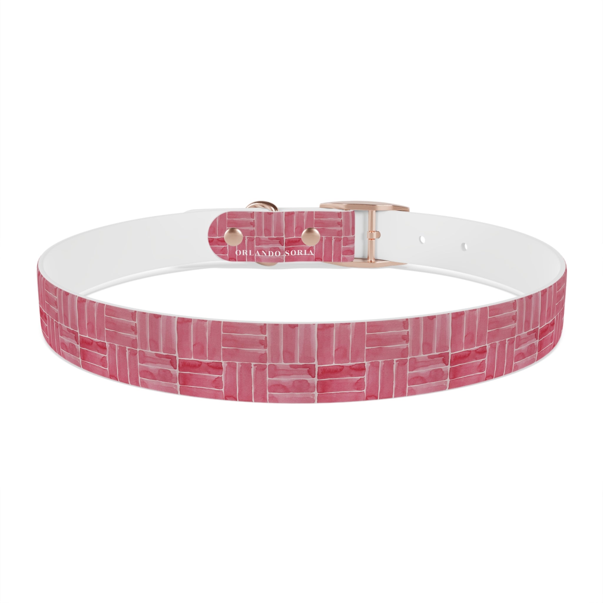 Berry Weave Dog Collar