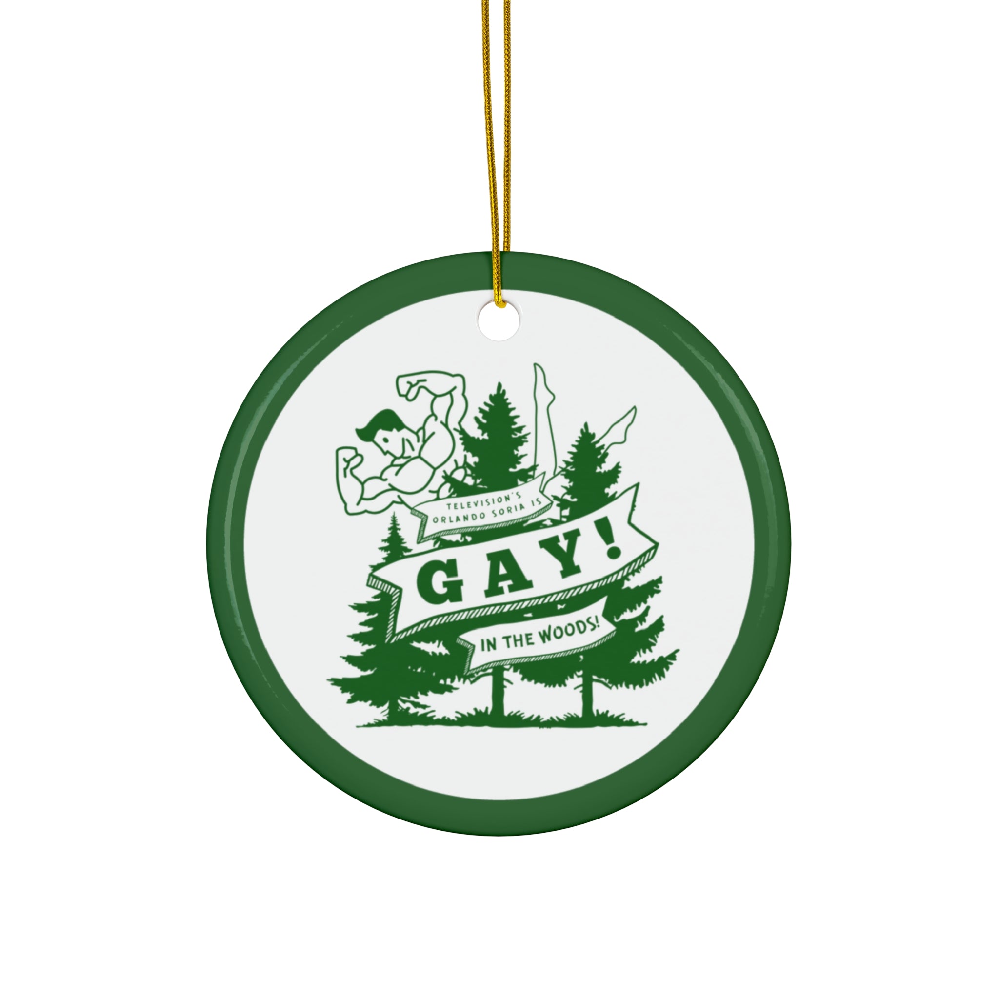 Gay In The Woods Ornament
