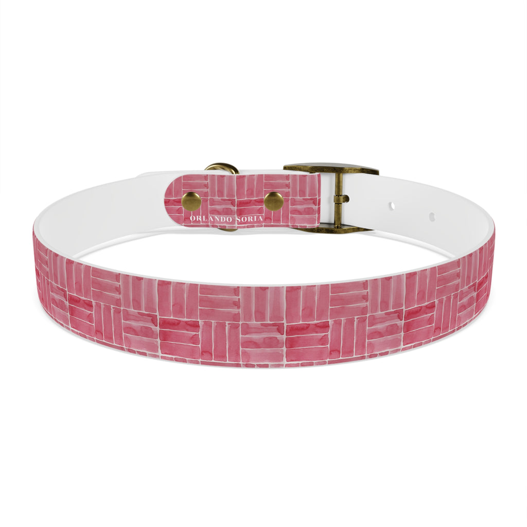Berry Weave Dog Collar