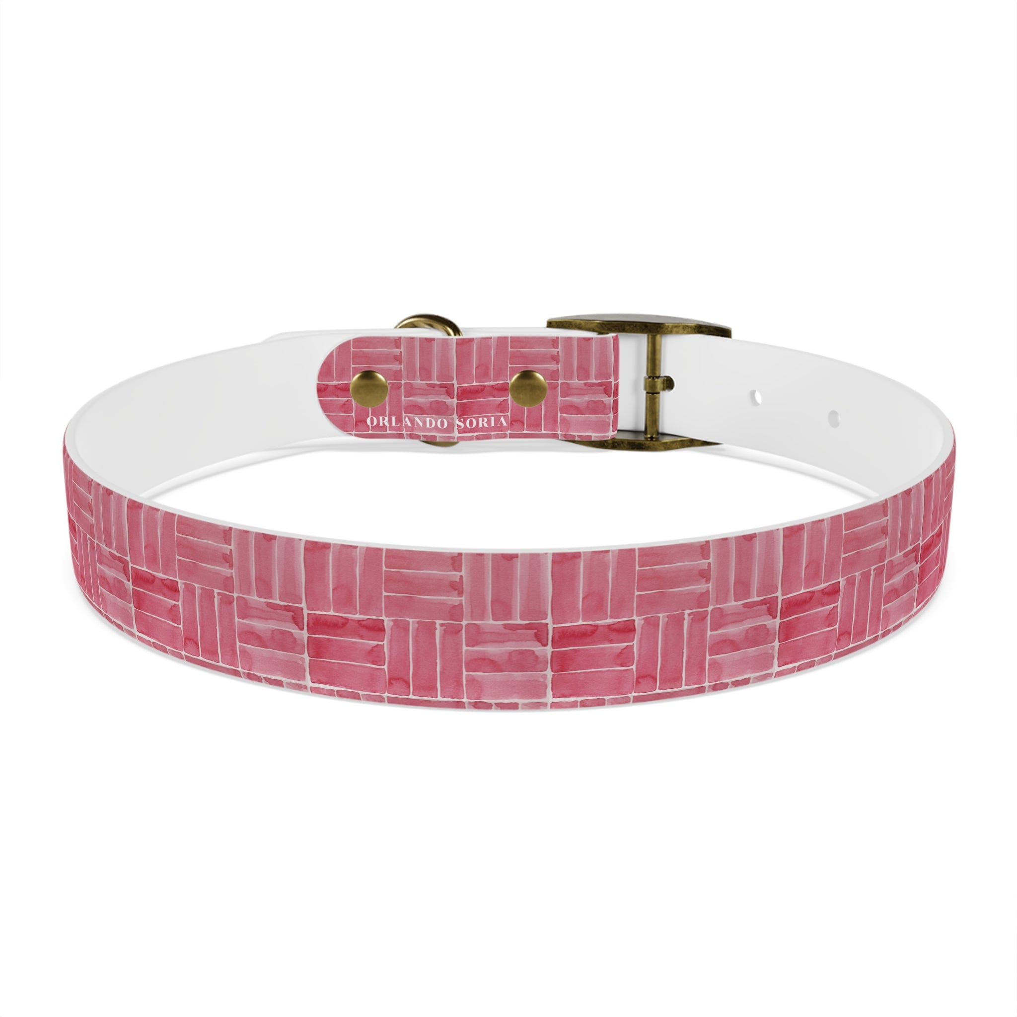Berry Weave Dog Collar