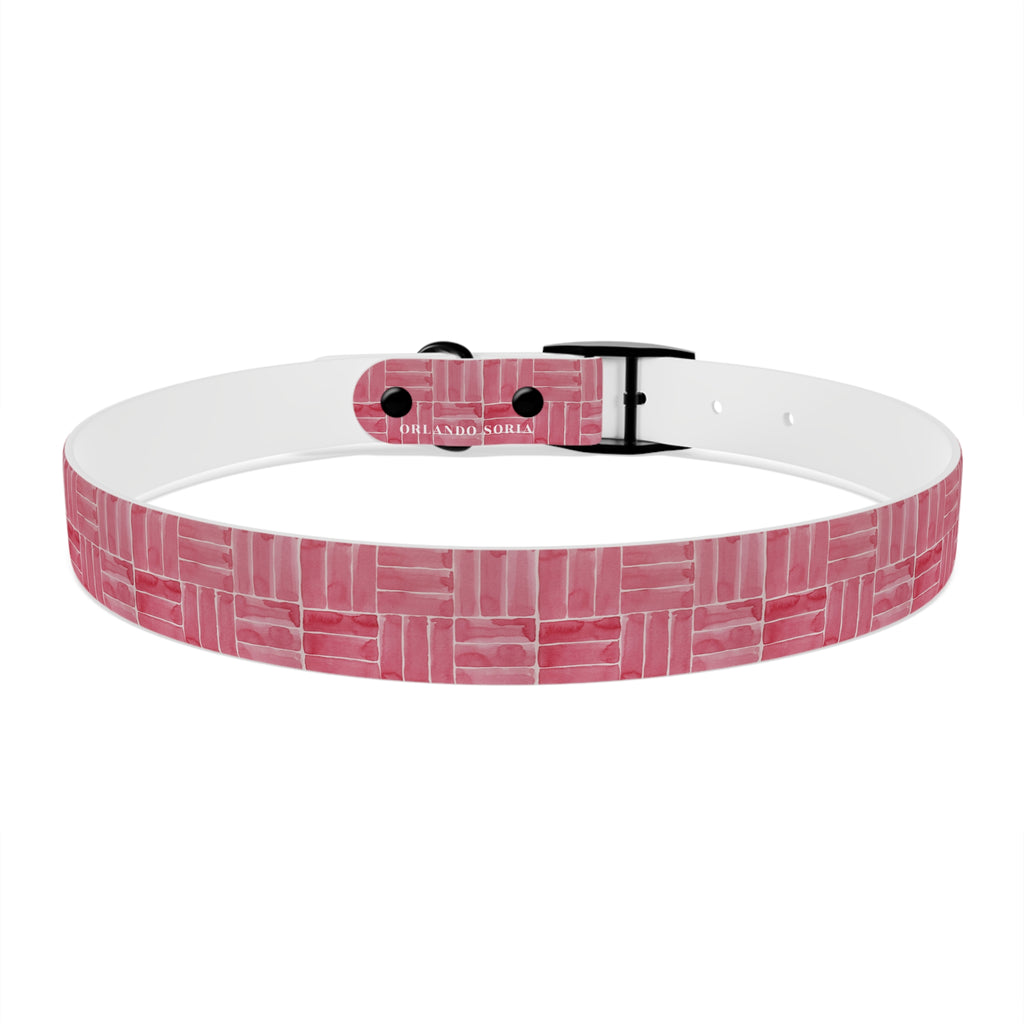 Berry Weave Dog Collar