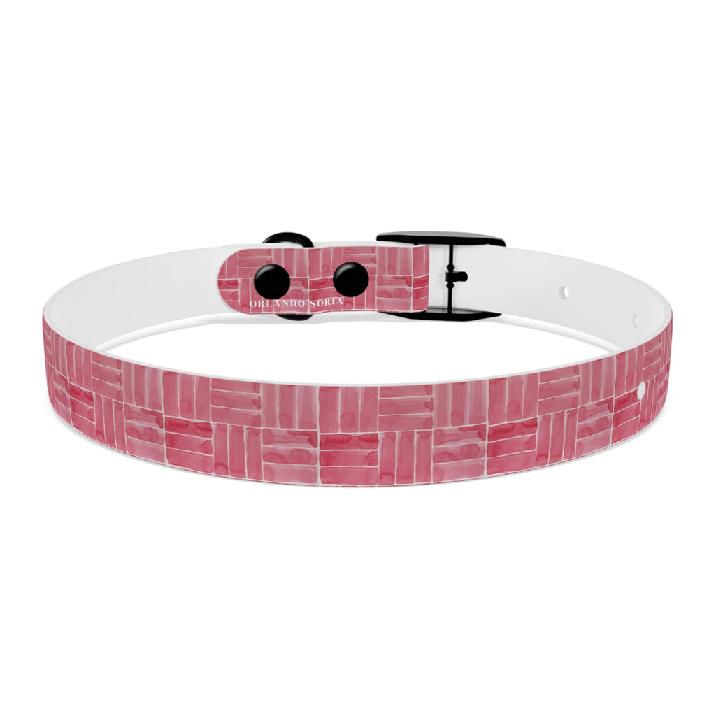 Berry Weave Dog Collar