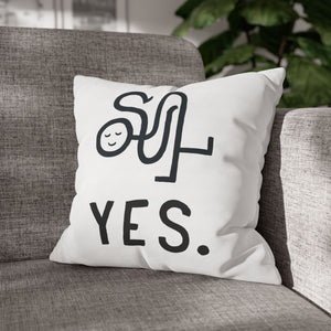 Yes + No Pillow