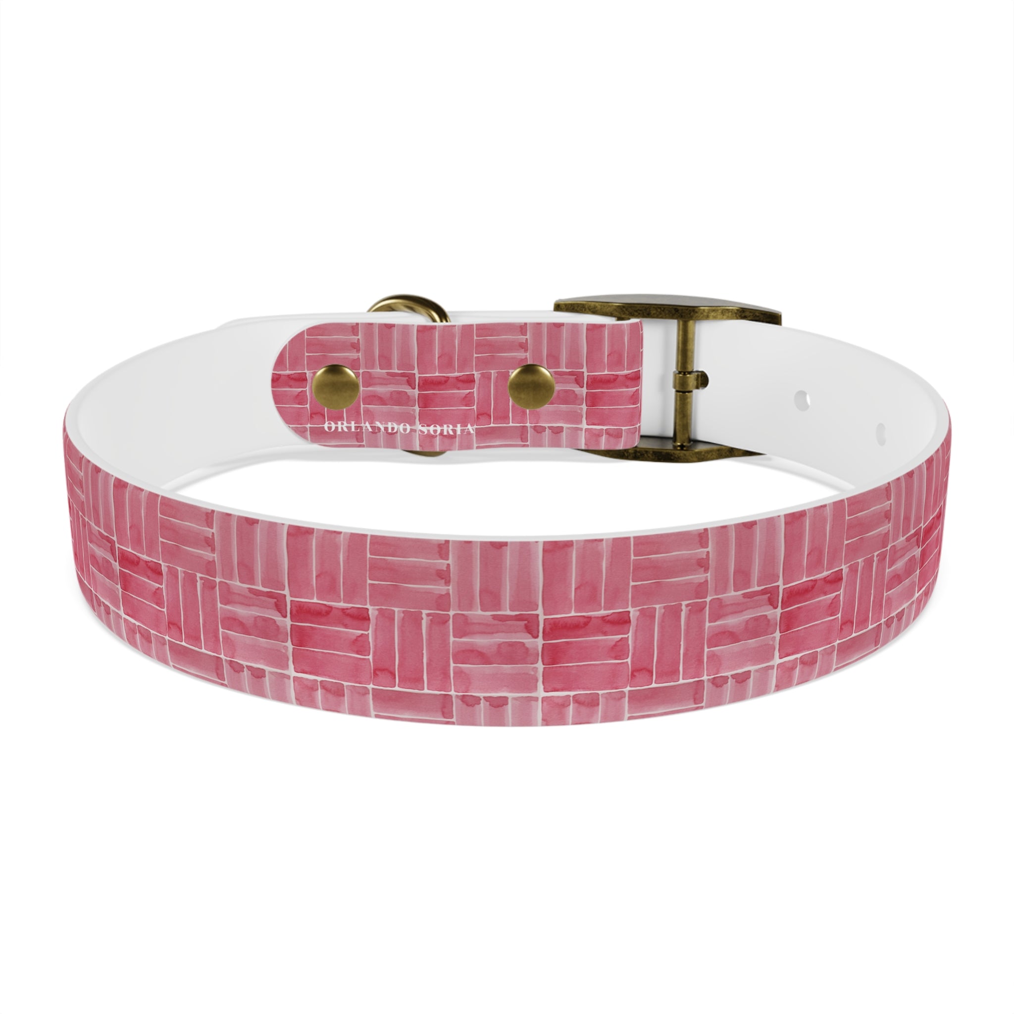 Berry Weave Dog Collar