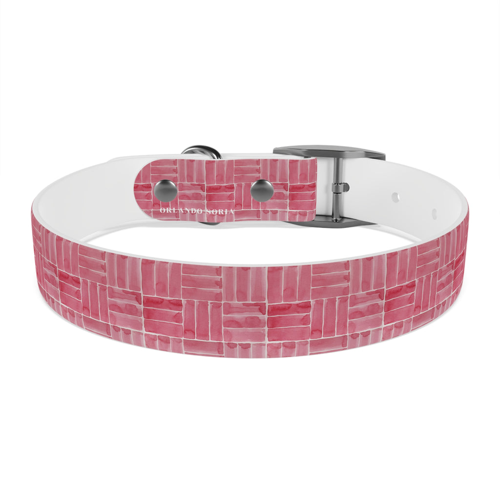 Berry Weave Dog Collar