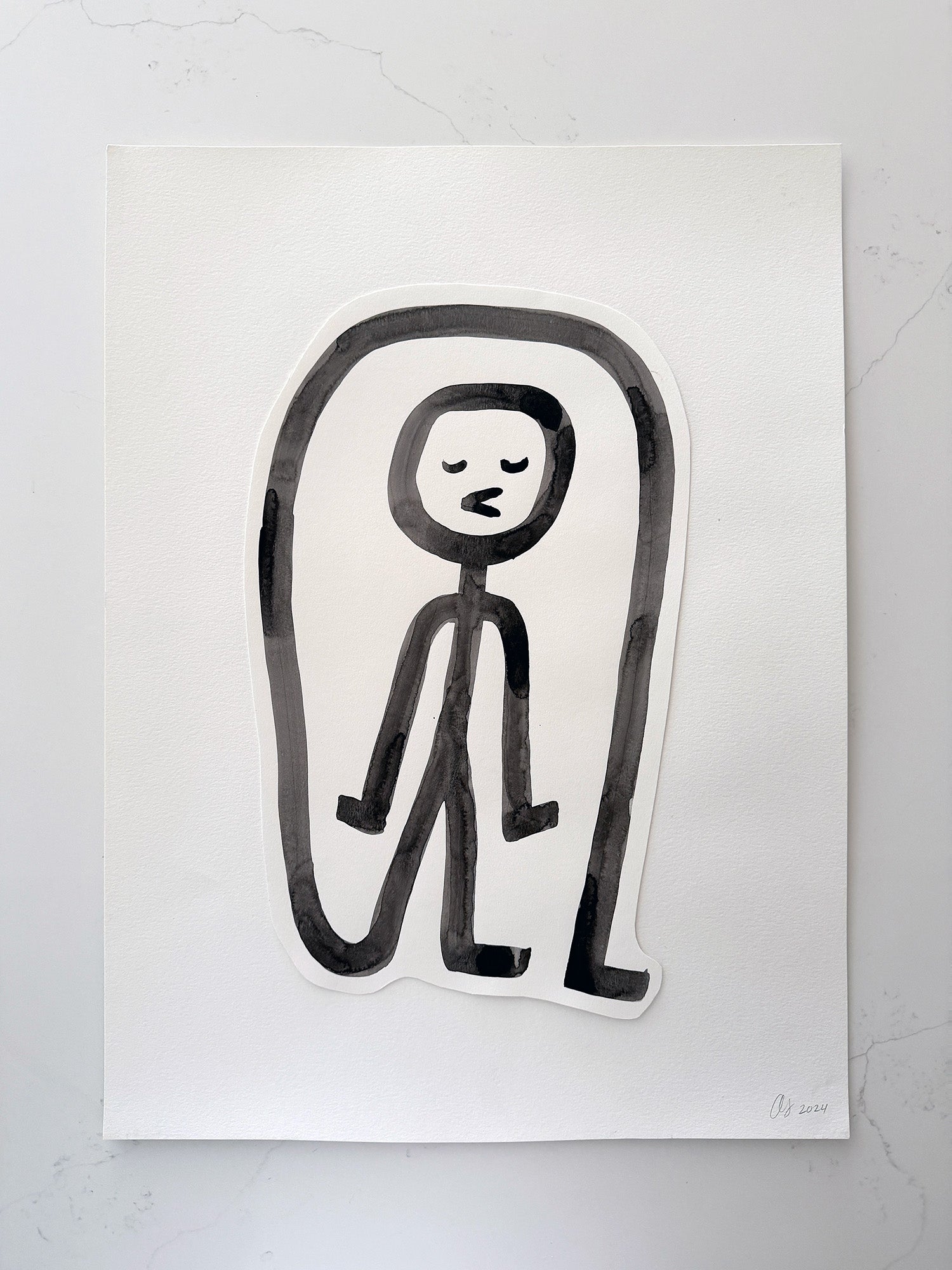 "My Leg Is Too Long" Original Painting