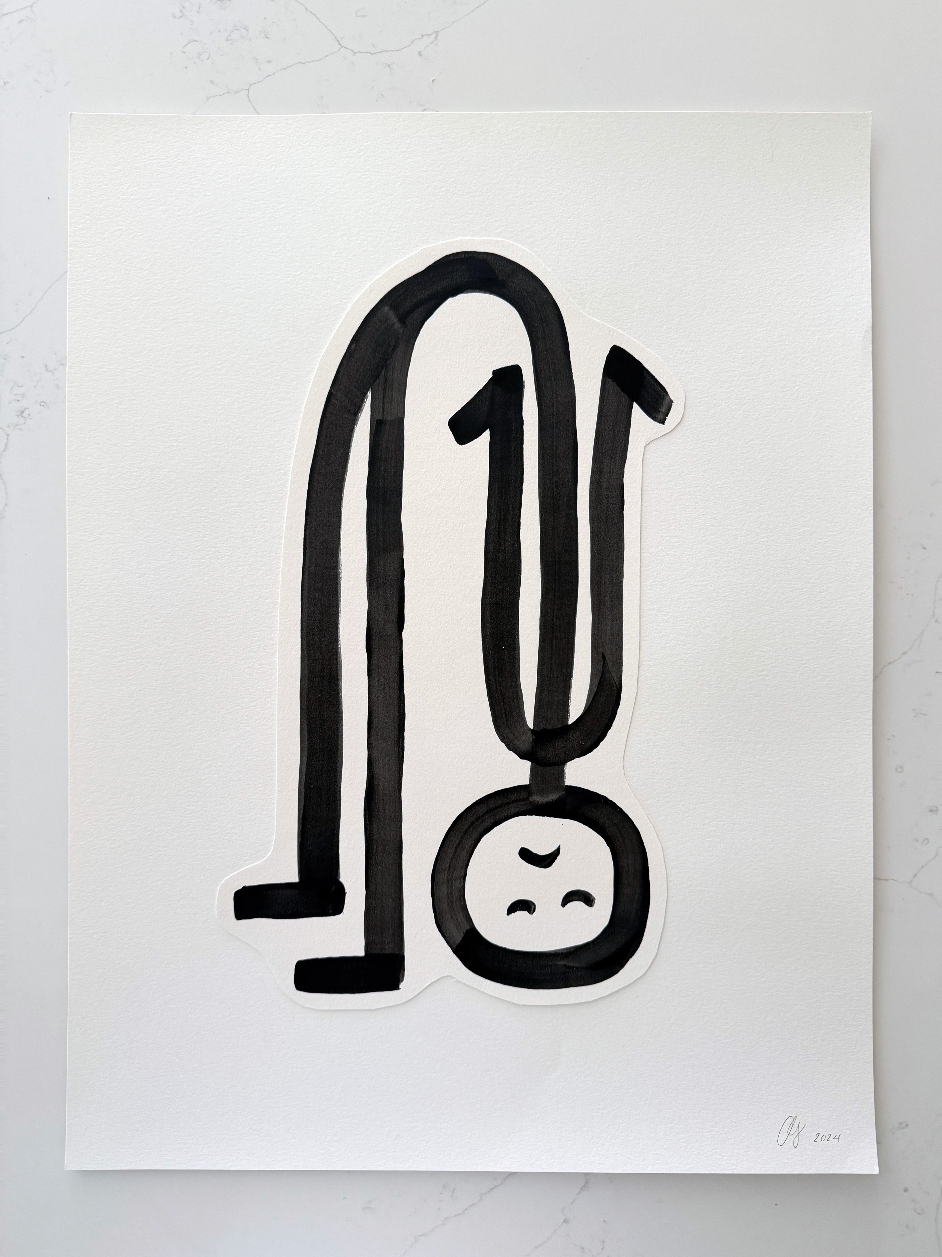 "Watch Me Stretch" Original Painting