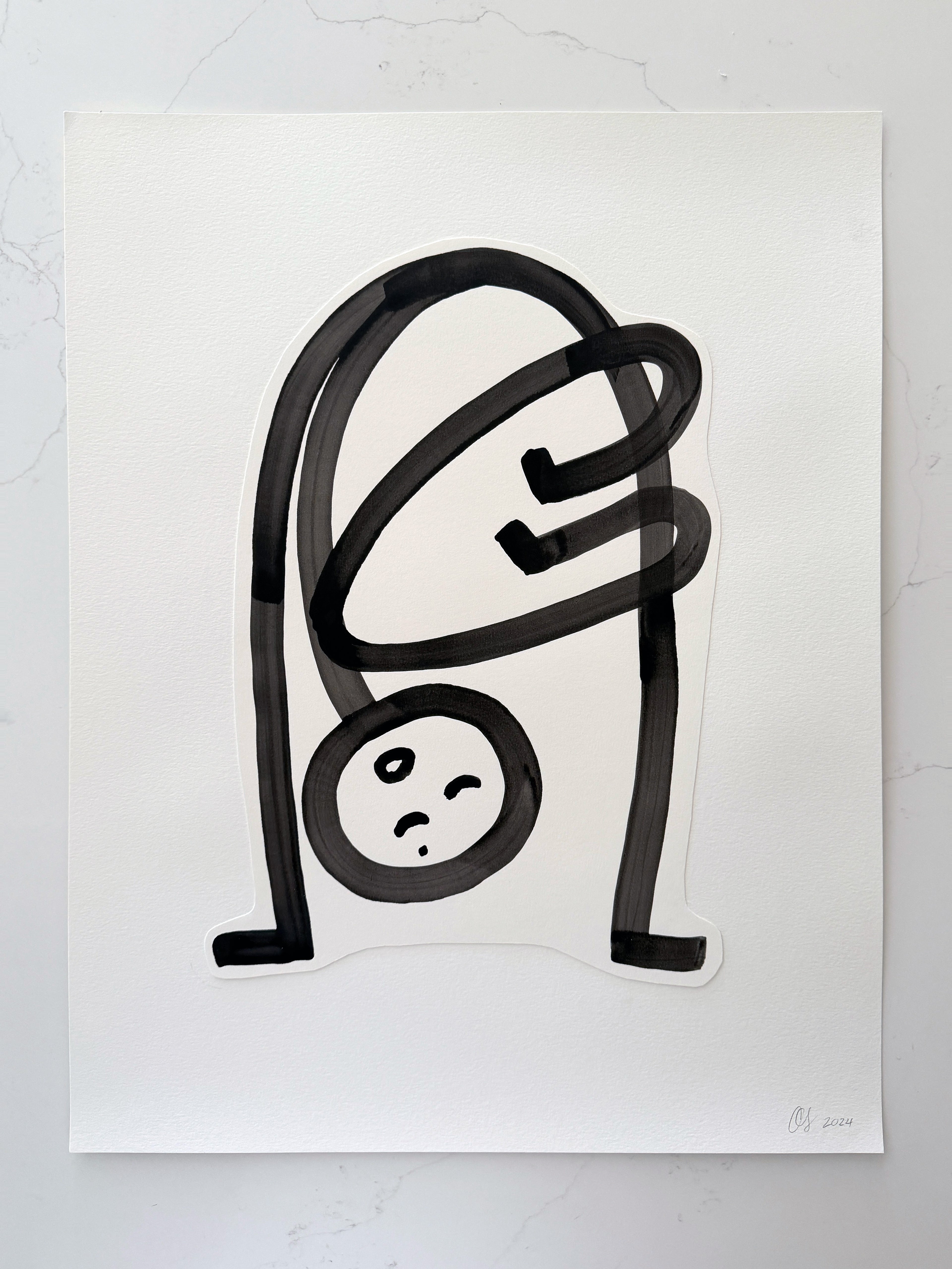 "I Had To Hug My Legs Again" Original Painting