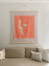 Load image into Gallery viewer, Looking Down, Pink Wall Hanging
