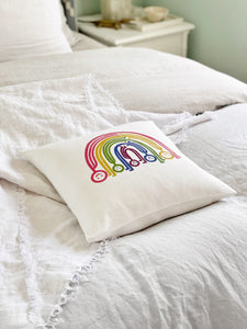 Rainbow People Pillow - Insert Not Included