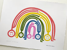 Load image into Gallery viewer, Rainbow People Silkscreened Print
